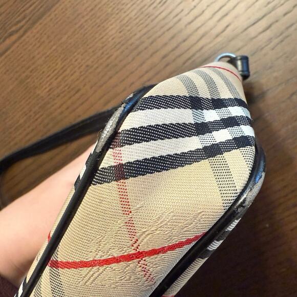 Vintage Burberry Plaid Mini 90s Shoulder Bag - Picture 4 of 5